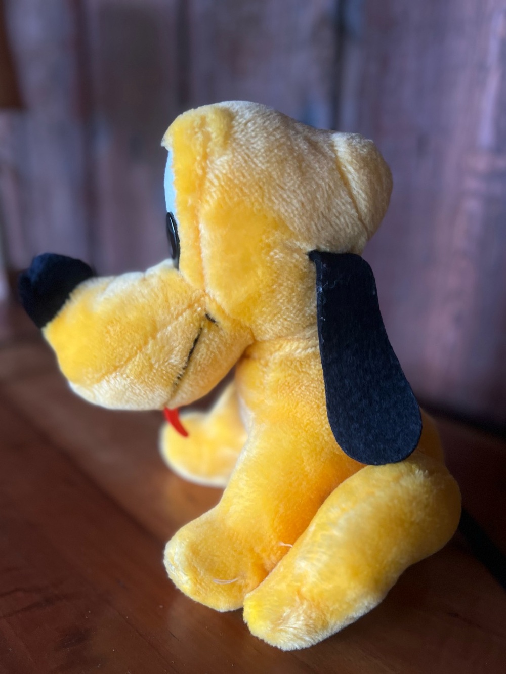 Vintage Disney Pluto Plush Disneyland Walt Disney World Parks Stuffed Animal